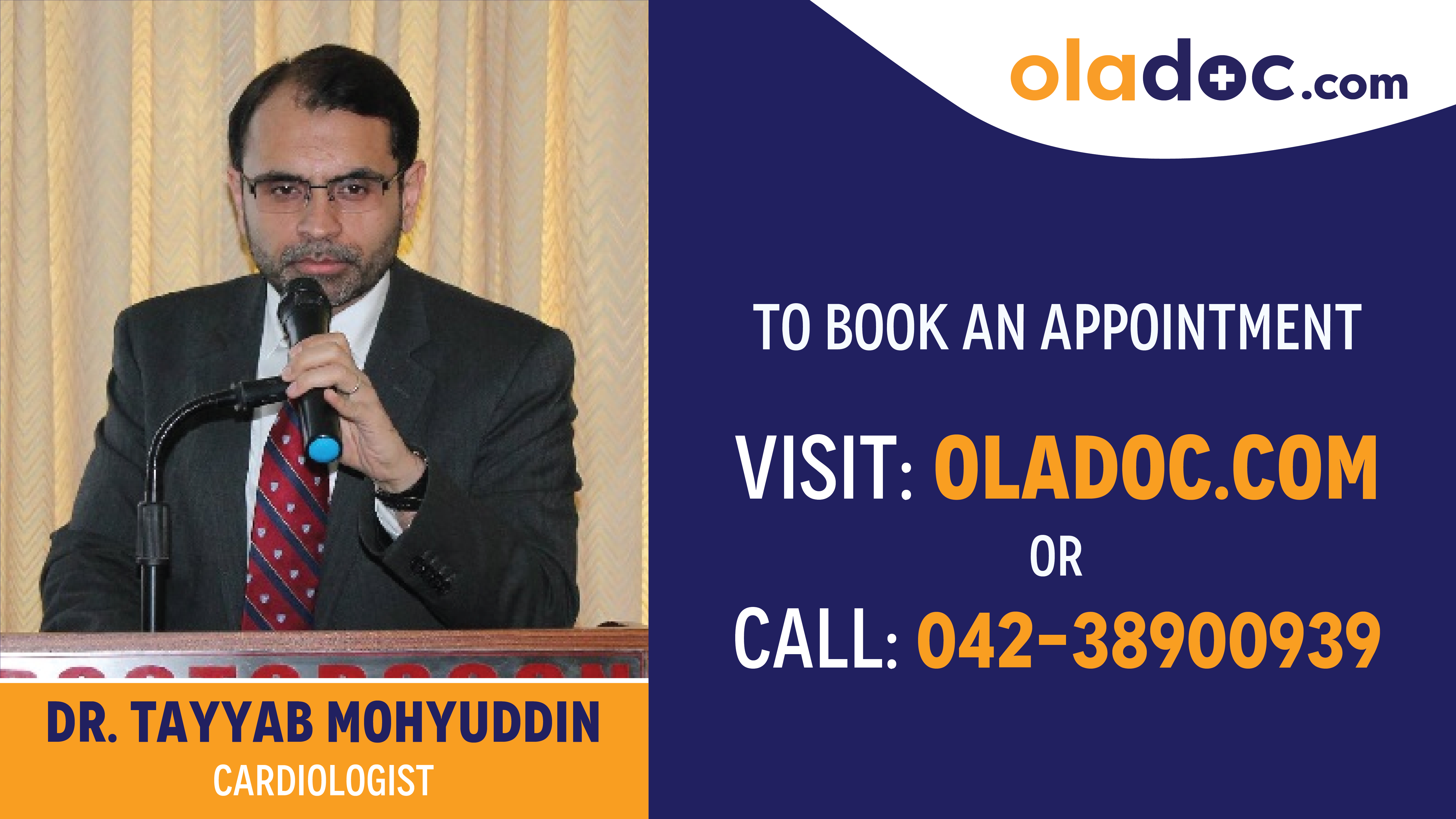 Book appointment with Dr.Tayyab Mohyuddin-best Cardiologist in Lahore
